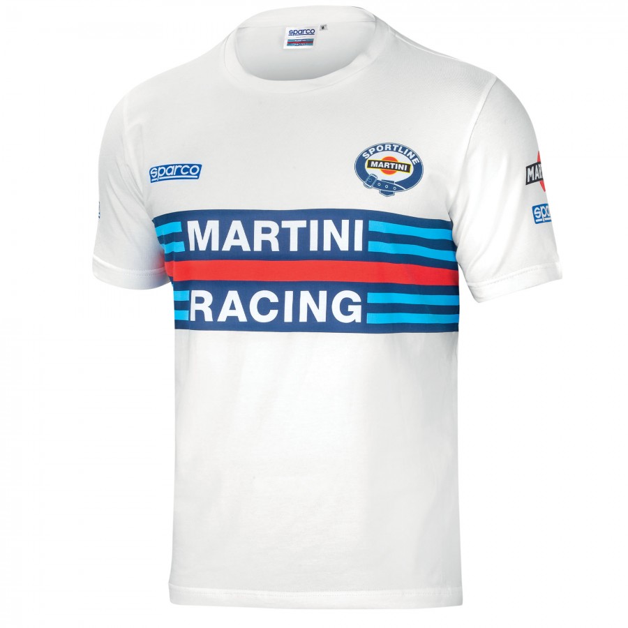 T-Shirt Sparco Martini Racing Alb T-Shirt Sparco Martini Racing Alb