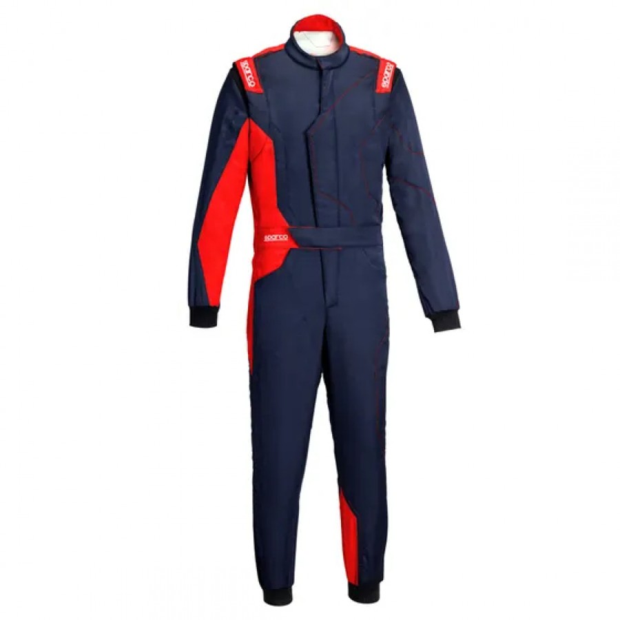 Combinezon FIA Sparco Sprint Advanced - Asy Bleumarin - Rosu