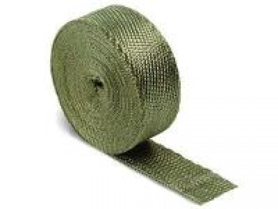 Heat wrap Titanium (up to 1400 Grad C°) - 15m length / 50mm width Heat wrap Titanium (up to 1400 Grad C°) - 15m length / 50mm width